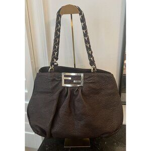 SOLD - Fendi Mia Brown Leather Tote